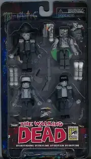 The Walking Dead SDCC 2014 Exclusive Minimates Days Gone Bye B/W Boxed Set MINT