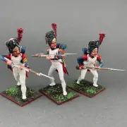 Set of painted French grenadiers 1/30, Napoleonic metal figures VID SOLDIERS