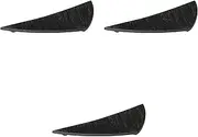 Set of 3, Black Blue Triangle Protruding Plate, 13.8 x 5.1 x 0.9 inches (35 x 13 x 2.4 cm) | Elongated Plate (Large), Ceramic (Earth), Handmade, Setomonohonpo