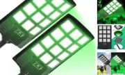 Hog Light for Night Hunting,Powered Feeder Light(Green) 18000LM Solar Lights