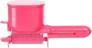 Oshhni Hair Color Applicat Brush Coloring Tool Refillable Multipurpose Semi Automatic Tint Dyeing Brush for Salon Adults Beginners, pink
