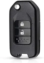 TPHJRM Key Blank Case Cover Cutting Blade 2/3 Button Car Style Folding Flip Remote Key Shell,for Honda Civic City XRV Vezel