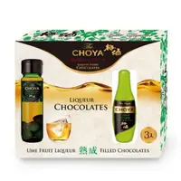 在飛比找蝦皮購物優惠-法國 The CHOYA BOURBON 梅酒酒瓶造型黑巧克