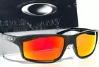 NEW Oakley GIBSTON Matte Black POLARIZED Galaxy Ruby Lens Sunglass 9449