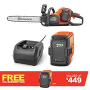 HUSQVARNA 40V MAX SERIES™ Power Axe 350i 45cm (18") 1 x 7.5Ah Chainsaw Kit 970601206