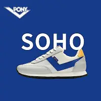 在飛比找Yahoo奇摩購物中心優惠-【PONY】SOHO復古慢跑鞋 -女鞋-白底配色任選