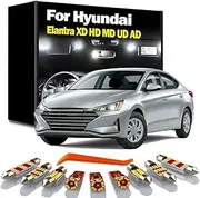 LED Interior Map Dome Plate Light Kit, For Elantra XD HD MD UD AD 2001-2019 2020 Signal Lamp Car Bulbs