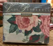 Vintage New Lady Pepperell 3 Piece Floral Twin Sheet Set