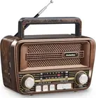 Gelielim Portable Radio AM FM, Vintage Retro Bluetooth 5.3 Speaker, Shortwave Ra