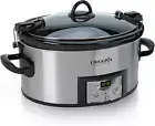 Crock-Pot SCCPVL610-S-A 6-Quart Cook & Carry Programmable Slow Cooker with Digit
