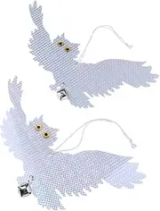 2X Reflective Owl Decoy & Bird Scarecrow Deterrent #2