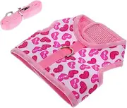Sosoport Small Dog Harness Pet Harness Vest Leash Comfortable and Easy to Wear for Outdoor Activities