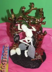 Bath & Body Works Dancing Skeleton In Tree Glow In The Dark Candle Holder