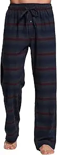 [CYZ] Men's 100% Cotton Super Soft Flannel Plaid Pajama Pants, Crocodile Plaid, X-Large
