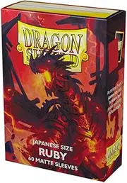 Sleeves - Dragon Shield Japanese - Box 60 - Ruby Matte
