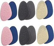 Outanaya Women's Shoe Liners Forefoot Mat 6 Pairs High Heel Pad Anti-slip Half Sole to Prevent Blisters and Pressure