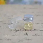 Vials Small Glass Bottles Mini Jars With Aluminum Screw Storage Top Lids P7E2