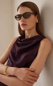 [Saint Laurent] Cat-Eye Acetate Sunglasses