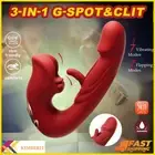 NEW Flapping Licking Sucking Tongue Vibrator Clitoris G Spot Stimulator Sex Toy