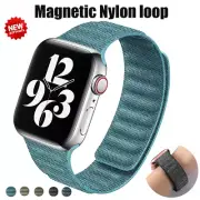 Magnetic Denim Link Band Strap For Apple Watch Ultra2 10 9 8 7 6 5 38/40/42/49MM
