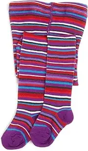 [Jefferies Socks] LLC Baby-Girls Newborn Multi Stripe Tight - Purple