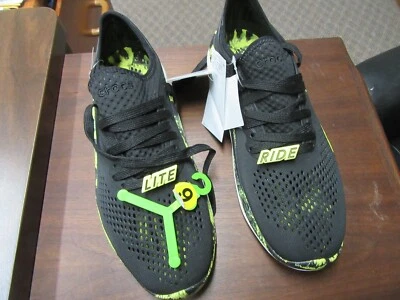 New With Tags Mens CROCS Literide Shoe / USA Size 9 / Black Marble