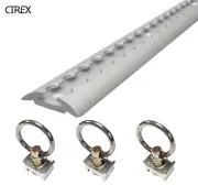1M Anchor Track Tie Down Point Rail Trailer Caravan 4WD (1x Track + 3x Rings)