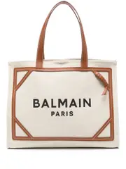 [Balmain] Balmain-Borsa Tote B-Army Con Stampa-Donna OS