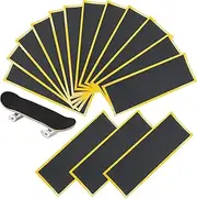 15 PCS Fingerboard Foam Grip Tape, Non-Slip Adhesive Stickers for Finger Skateboard (Black, 38mmX110mm)