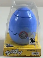 Vintage 1988 Takara Godzilla Baby Godzilla Wind-Up Blue Egg Toy In Box Japan