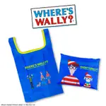 【日本限定】英國超人氣插畫WHERE'S WALLY 威利在哪裡 折疊環保袋 購物袋 收納袋 輕便手提袋 萬用收納袋🎅