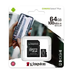 『儲存玩家』金士頓 Kingston 64GB 64G Micro SDXC UHS-I C10 記憶卡 SDCS2