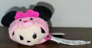 NWT Disney Minnie Mouse Pink Cheetah Tsum Tsum 3.5” Plush