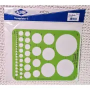 Alvin Drafting Circle Master Template I 1/16" - 3" TD445 Tru-Circle SEALED