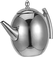 PRETYZOOM Stainless Steel Teapot Coffee Serving Pots Teapot with Filter for Loose Tea Small Tea Kettle Stovetop Metal Tea Kettle Metal Coffee Pot Induction Kettle Insulated Pitcher Golden
