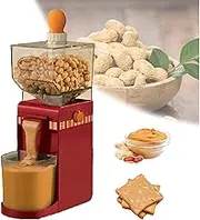 Electric Peanut Butter Machine, Nut Grinder, with Removable Grinding Disk and Container, 120w Motor and 500ml Large Capacity Peanut Butter Machine with Non-Slip Base, for Peanuts Cashews Almonds