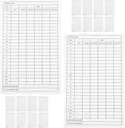 PAMINGONO 25Pcs Portable Golf Scorecards Coated Paper Record Tools for Easy Use Score Record Cards for Sports for Tracking