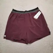 Smartwool Men's Active Intraknit Merino Tech Lined Short Men XXL Maroon Shorts