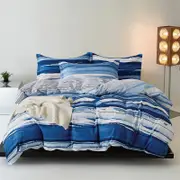 3 Piece CleverPolly Ethan Quilt Cover Set (Double, Queen, King, Super King)