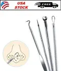 4PCS Blackhead Remover Needle Kit - Acne Comedone Pimple Extraction Tool Set
