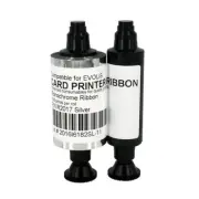 R2017 Silver Ribbon for Evolis Pebble Series Card Printer Resin 1000 Print/Roll