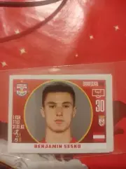 Benjamin Sesko Rookie RC #30 Sticker Panini Bundesliga 2021/22 RB Salzburg Rare