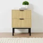 2 Drawer Isla Bedside Table Functional Layout Generous Storage Space
