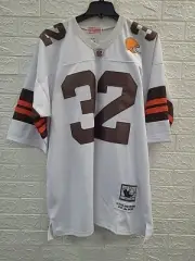 New Mitchell & Ness #32 Jim Brown NFL Cleveland Browns Jersey Size 54