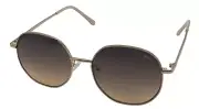 Kenneth Cole Reaction Shiny Gold Mens Round Metal Sunglass KC1407. 32B