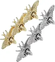 COLLBATH Bee Shaped Metal Locks for Bags 6pcs Purse Buckles Bag Clasp Small Bee Lock Safe