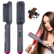 Hair,Straightener,Brush,3,in,1,Heating,Comb,Straightener,Electric,Hair,Straightening,and,Curly,Iron,Brush,Comb,Curler,for,Women