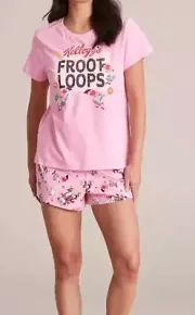 Ladies size XL Froot Loops Kelloggs Cotton vintage scratchy pyjamas NEW 5574