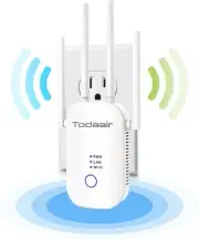 1200Mbps WiFi Range Extender Signal Booster, Covers up to 3500Sq. ft and 35...