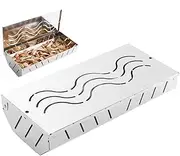 Smoker Box for Pellet Grill,Stainless Steel Smoked Box - Charcoal Grill Accessory with Lid for Meat Food Barbecue Outdoor, Works with Wood Chips